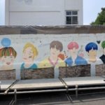 【NCT】nctdream 壁に描かれた絵に色を塗るドリムのメンバーたち♡